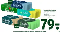 Coop 365 Heineken eller Royal øl tilbud