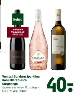 Coop 365 Vamos!, Sandara Sparkling Rosé eller Falasco Garganega tilbud