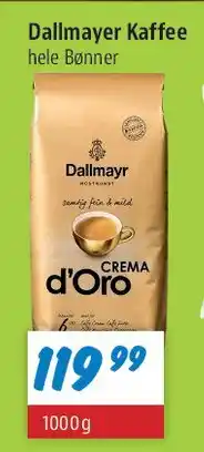 zur Krone Dallmayr Crema d'Oro hele bønner tilbud