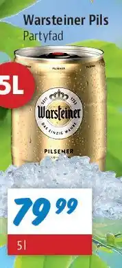 zur Krone Warsteiner Pils Partyfad 5 L tilbud
