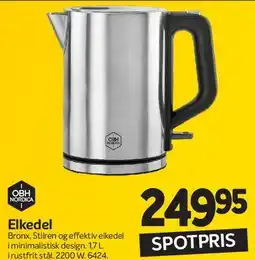 Din Isenkræmmer Elkedel (rustfrit stål) tilbud