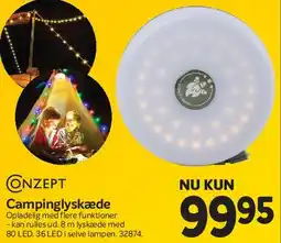 Din Isenkræmmer Campinglyskæde / solcellelampe tilbud