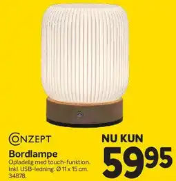 Din Isenkræmmer Bordlampe tilbud