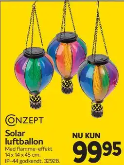 Din Isenkræmmer Solar luftballon (hængende lanterne) tilbud