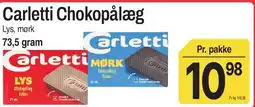 ABC Lavpris Carletti Chokopålæg tilbud