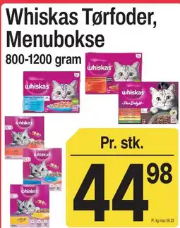 ABC Lavpris Whiskas Tørfoder, Menubokse tilbud