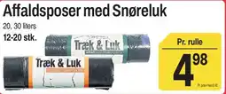 ABC Lavpris Affaldsposer med Snøreluk tilbud