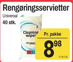 ABC Lavpris Rengøringsservietter tilbud