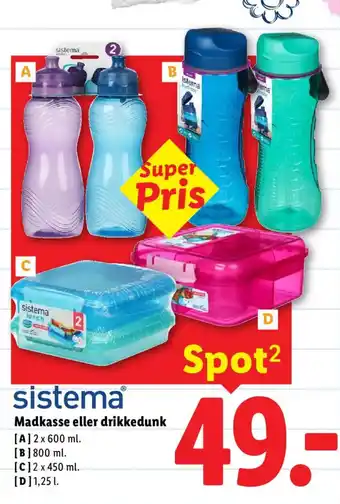 Madkasse eller drikkedunk