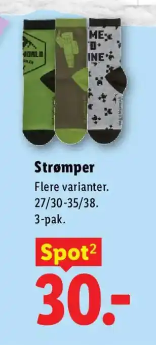 Lidl Strømper tilbud