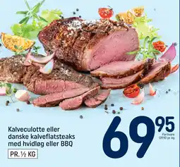 REMA 1000 Kalveculotte eller danske kalveflatsteaks med hvidløg eller BBQ tilbud