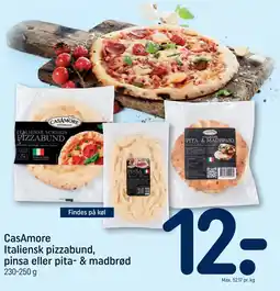 REMA 1000 CasAmore Italiensk pizzabund, pinsa eller pita- & madbrød tilbud