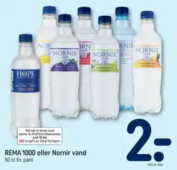 REMA 1000 REMA 1000 eller Nornir vand tilbud
