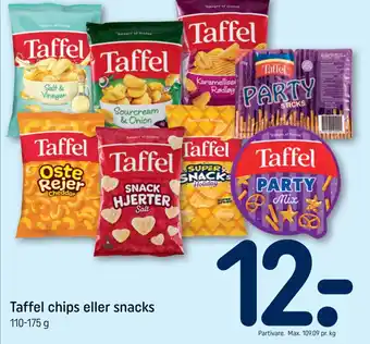 REMA 1000 Taffel chips eller snacks tilbud