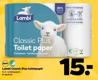 Netto Lambi Classic Plus toiletpapir tilbud