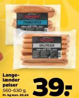 Netto Lange- lænder pølser tilbud