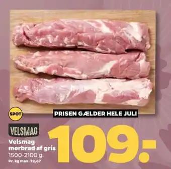 Netto Velsmag mørbrad af gris tilbud