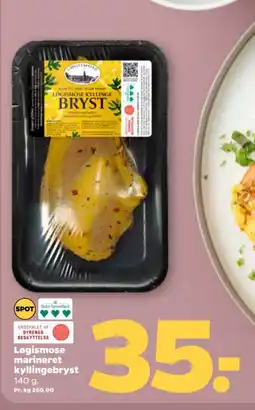 Netto Løgismose marineret kyllingebryst tilbud