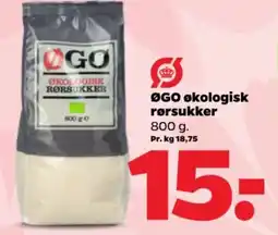 Netto ØGO økologisk rørsukker tilbud