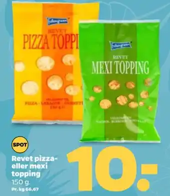 Netto Revet pizza- eller mexi topping tilbud