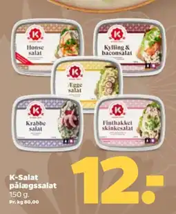 Netto K-Salat pålægssalat tilbud