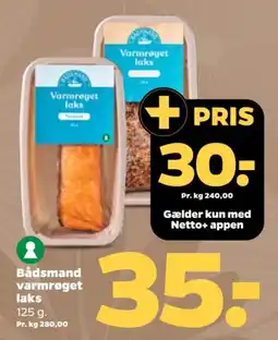 Netto Bådsmand varmrøget laks tilbud