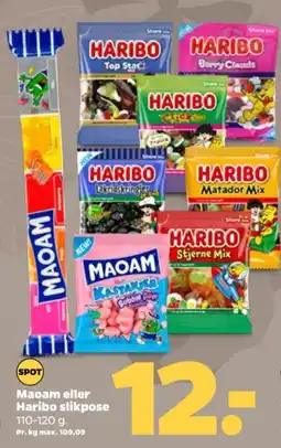 Netto Maoam eller Haribo slikpose tilbud