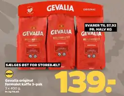 Netto Gevalia original formalet kaffe 3-pak tilbud