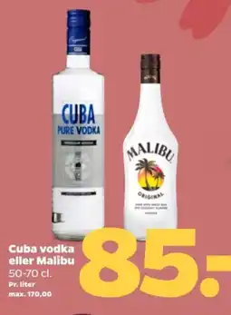Netto Cuba vodka eller Malibu tilbud