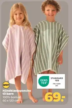 Netto Håndklædeponcho til børn tilbud