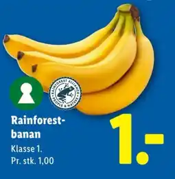 Lidl Rainforest- banan tilbud