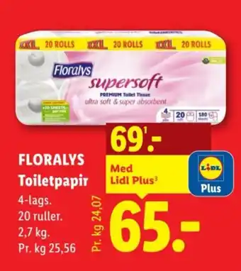 Lidl Floralys Toiletpapir tilbud