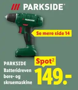 Lidl Parkside Batteridreven bore- og skruemaskine tilbud