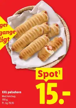 Lidl XXL pølsehorn tilbud