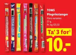Lidl Toms Pingvinstænger tilbud