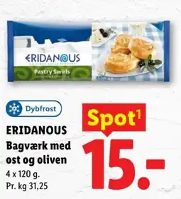 Lidl Eridanous Bagværk med ost og oliven tilbud