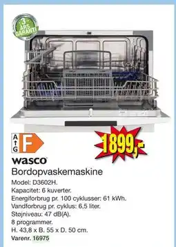 Harald Nyborg Bordopvaskemaskine tilbud