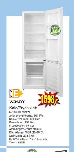 Harald Nyborg wasco Køle/Fryseskab tilbud