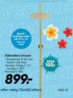 Bilka Udendørs bruser tilbud
