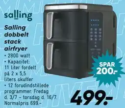 Bilka Salling dobbelt stack airfryer tilbud