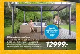 Bilka Milano havepavillon tilbud