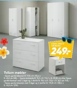 Bilka Tvilum møbler tilbud