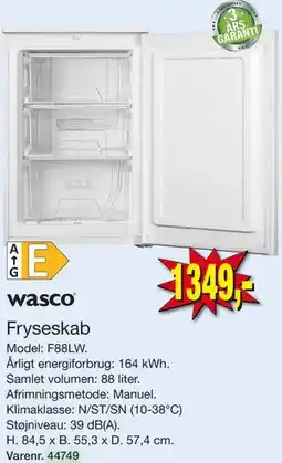 Harald Nyborg wasco Fryseskab tilbud