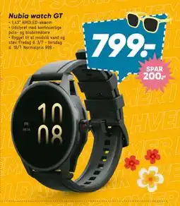 Bilka Nubia watch GT tilbud