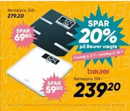 Bilka Spar 20% på Beurer vægte tilbud