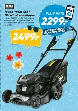 Bilka Texas Razor 4651 TR/WE plæneklipper tilbud