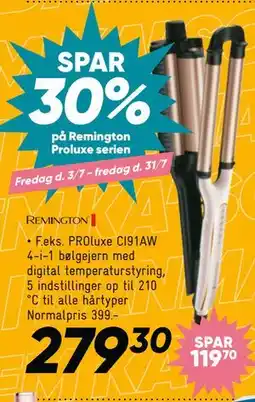Bilka SPAR 30% på Remington Proluxe serien tilbud