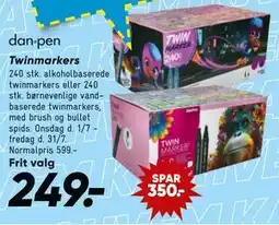 Bilka dan•pen Twinmarkers tilbud