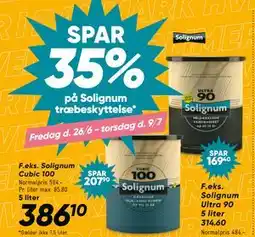 Bilka SPAR 35% på Solignum træbeskyttelse tilbud