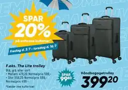 Bilka SPAR 20% på softcase kufferter tilbud